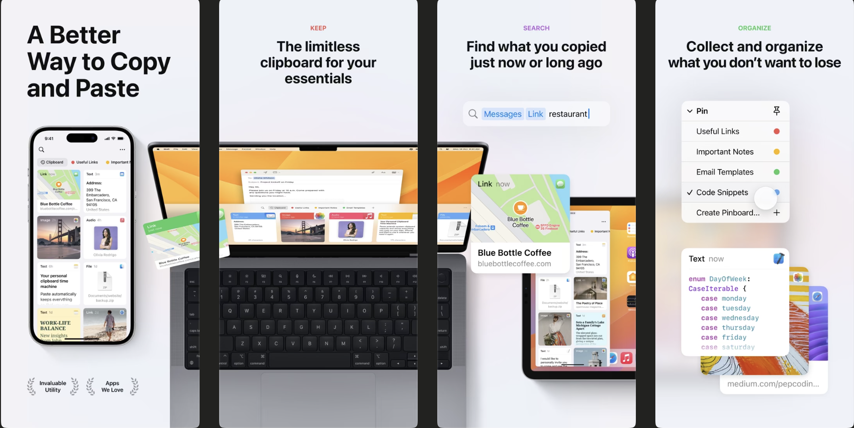 Paste Endless Clipboard - Smart iOS clipboard manager with visual preview, content organization, and iCloud sync